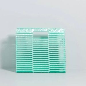 NWB ModCloth Aqua Green Full Transparency Clutch